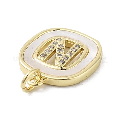 Покрытие стойки латунь микропаве прозрачные подвески из кубического циркония KK-E102-33G-N