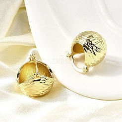 Круглые серьги-кольца из латуни EJEW-L261-027G