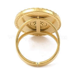 Ионное покрытие(ip) 304 нержавеющая сталь эмаль открытые манжеты кольца для женщин RJEW-F166-58G-01