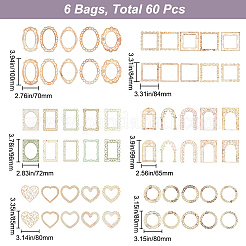 6 набор из 6-х видов полых бумажных блокнотов для скрапбукинга SCRA-GF0001-07