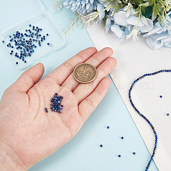 2 нити натуральных бусин из лазурита G-OC0005-33