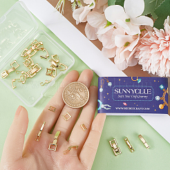 24 шт. 8 стиля экологически чистых латунных застежек для часового ремешка KK-SC0004-13