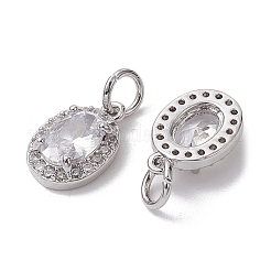 Латунные микропаве прозрачные кубические циркониевые подвески&nbsp;KK-K360-17P