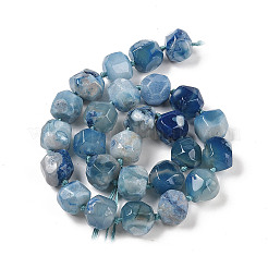 Нити бусин из натурального голубого вишневого агата&nbsp;G-NH0010-J02-01B