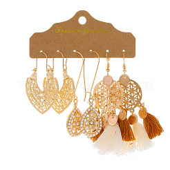 Наборы сережек-подвесок из сплава&nbsp;WH-WG30176-01