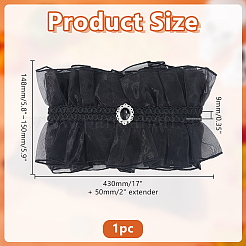 Papillon in organza e acrilico&nbsp;AJEW-WH0696-460