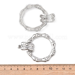 Серьги-гвоздики из бамбука из нержавеющей стали 304 EJEW-K268-80P