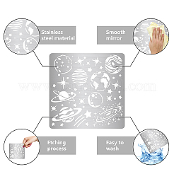 Трафареты для штампов из нержавеющей стали&nbsp;DIY-WH0238-130