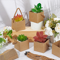 Водонепроницаемые коробки для хранения цветов из крафт-бумаги&nbsp;CON-WH0115-03