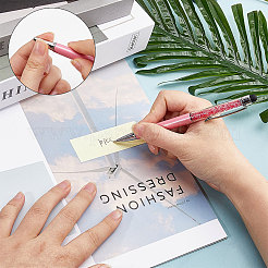 10шт 10-цветная силиконовая и пластиковая ручка для сенсорного экрана&nbsp;AJEW-GF0006-80