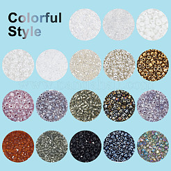 18 вид стеклянных бусин&nbsp;SEED-PH0001-50