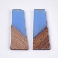 Pendentifs en bois de résine et de noyer&nbsp;RESI-S358-83F