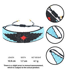 Готические браслеты из плетеных стеклянных бусин для женщин&nbsp;KY2534