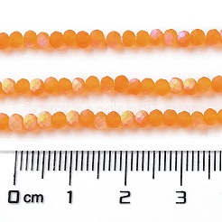 Abalorios de vidrio jade de imitación hebras&nbsp;EGLA-YW0003-19A-22