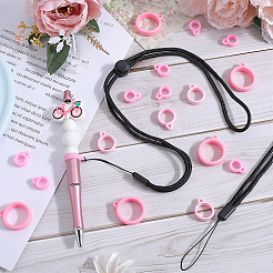 6шт регулируемый ремешок на шею из полиэстера DIY-GF0008-17B