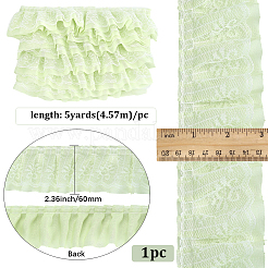 5 ярд двойной полиэстеровой кружевной отделки для украшения шитья OCOR-GF0005-06C