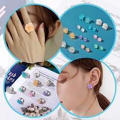 Набор для изготовления цветочных сережек и колец на палец своими руками&nbsp;DIY-SZ0008-46