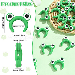 20 шт. силиконовые фокусные бусины в виде лягушачьих ушей&nbsp;SIL-CJ0002-83B