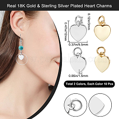 20 шт. 2 стиля подвески из латуни для стойки&nbsp;FIND-BBC0015-86