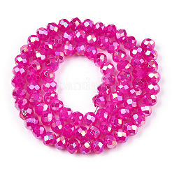 Выпечка окрашенные стеклянные бусины пряди DGLA-A034-J6mm-B11