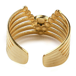Anillos blancos naturales del dedo del jade&nbsp;RJEW-U027-02G-05