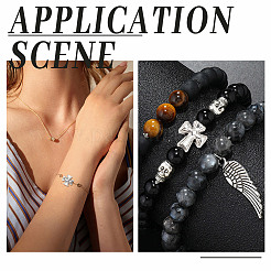 8 пакетик 4-х видов бусин из сплава в тибетском стиле FIND-AR0004-86