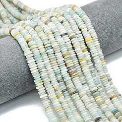 1 нить бусин из матового натурального цветка амазонита&nbsp;G-PA0001-63