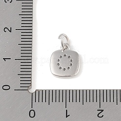 Placcatura a cremagliera in ottone micro pavé di ciondoli con zirconi chiari&nbsp;KK-E110-14P-O