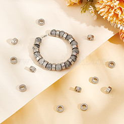 30 шт. 201 бусины из нержавеющей стали STAS-UN0053-87