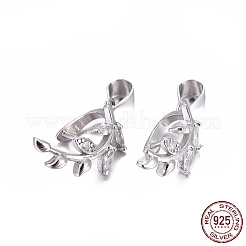 Антикоррозийное родиевое покрытие 925 серебряная подвеска STER-L058-023P