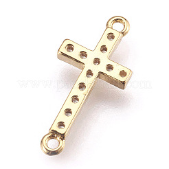 Liens de zircone cubique en laiton micro-pavé&nbsp;X-ZIRC-E152-43G-RS