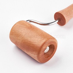 Diamant outil de peinture rouleau en bois bricolage peinture diamant accessoires lisses pour peinture diamant collant étroitement&nbsp;TOOL-WH0046-02
