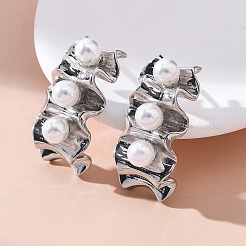 Латунь серьги EJEW-R016-25P