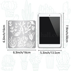 Трафареты для резки металла из нержавеющей стали с морскими водорослями DIY-WH0238-168