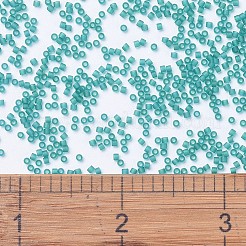 MIYUKIデリカビーズ  シリンダー  日本製シードビーズ  11/0  （db1268)マットカリブ透明ティール  1.3x1.6mm  穴：0.8mm  約10000個/袋  50 G /袋&nbsp;SEED-X0054-DB1268
