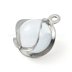 Подвески из нержавеющей стали 304 «кошачий глаз» STAS-Q320-01B-P