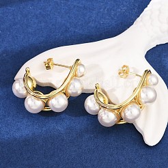 Латунь серьги KK-U058-66G