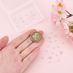 60 шт. 925 открытых кольца из стерлингового серебра STER-ME0001-13