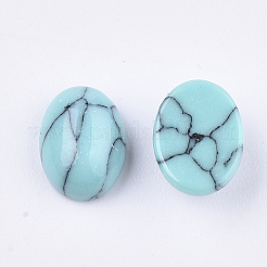 Cabochons turchese sintetico&nbsp;TURQ-S290-33G-04