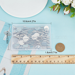 60 шт. фурнитура для броши из нержавеющей стали 201&nbsp;STAS-SC0003-91