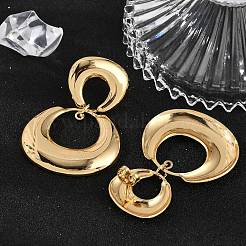 Кольцо 304 нержавеющая сталь серьги-гвоздики подвески&nbsp;EJEW-L287-073G