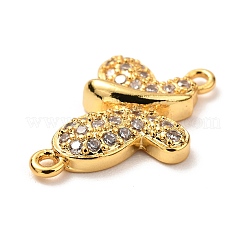 Соединители из латуни с микрочастицами и кубическим цирконием&nbsp;LS-KK-G399-19B