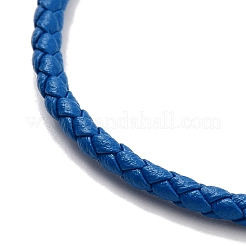 Geflochtene runde Kunstlederarmbänder herstellen&nbsp;BJEW-H610-01G-15