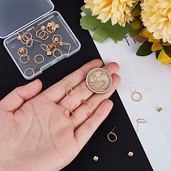 20 шт. долговечные серьги-гвоздики из латуни с покрытием для женщин&nbsp;KK-BBC0003-41