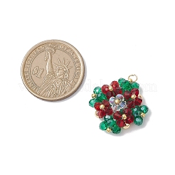 Подвески из стекла с имитацией австрийского хрусталя в форме биконуса&nbsp;PALLOY-MZ00945-02