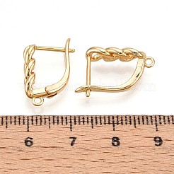 Латунная серьга-кольцо KK-N261-41G