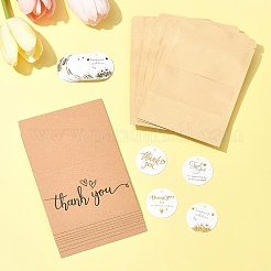 Пакеты из крафт-бумаги с застежкой на тему Дня благодарения OPP-FS0001-13