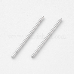 316Lサージカルステンレススチールスタッドピアス金具  ステンレス鋼色  13~14mm  ピン：0.7mm&nbsp;STAS-E443-34P-A