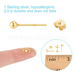 5 пара 925 серебряных сережек-гвоздиков FIND-GO0002-66G