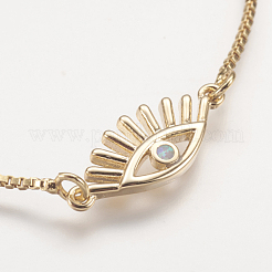 Регулируемые латунные браслеты Боло BJEW-I240-06G